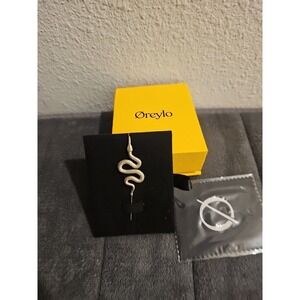 Oreylo Helix Hook Celestial Serpent Snake Gold Tone New In Box